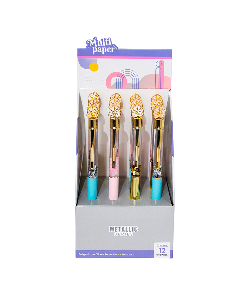 BOLIGRAFO MP METALICO LUCK X12