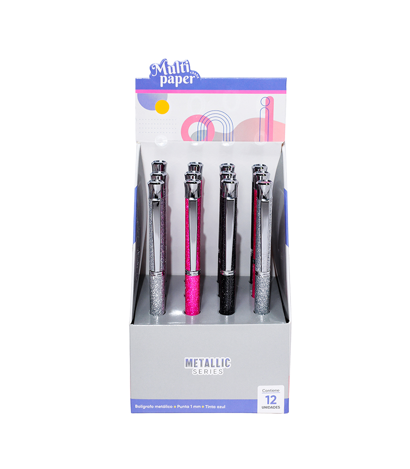BOLIGRAFO MP METALICO SHINE X12