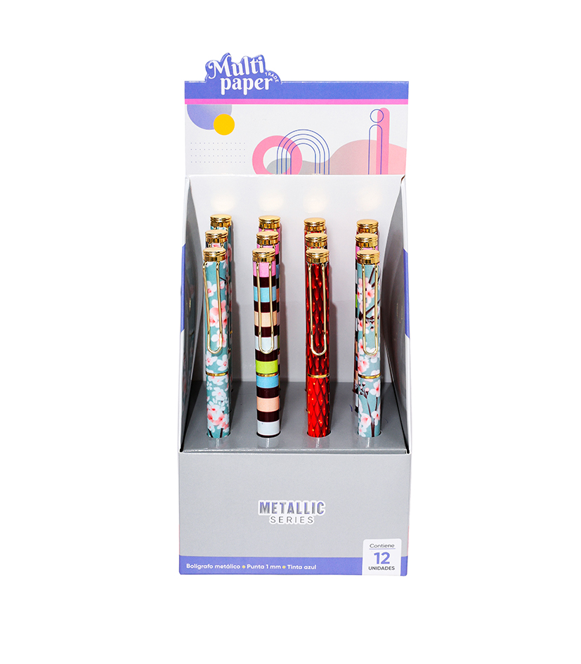 BOLIGRAFO MP METALICO PATTERN X12