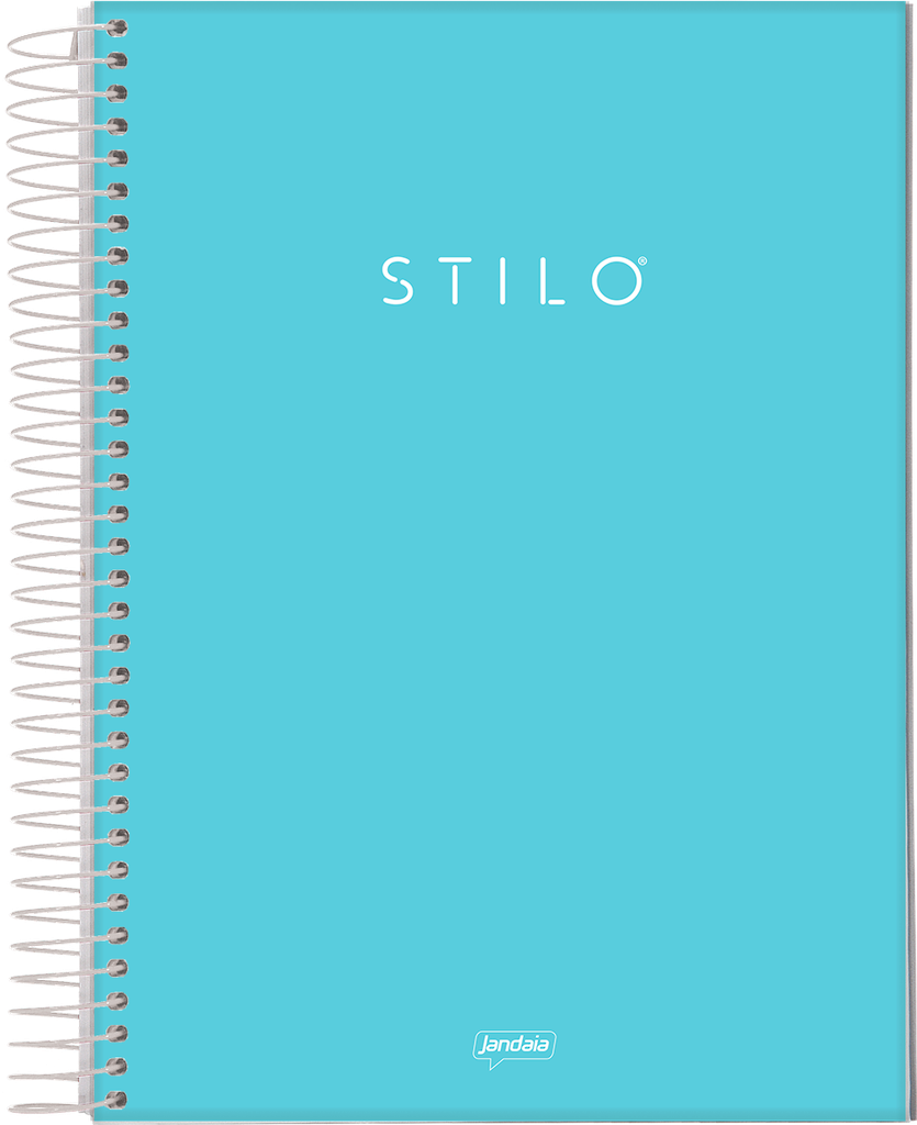 CUADERNO JANDAIA UNIVERSITARIO TAPA DURA  80 HOJAS RAYADAS STILO CELESTE PASTEL