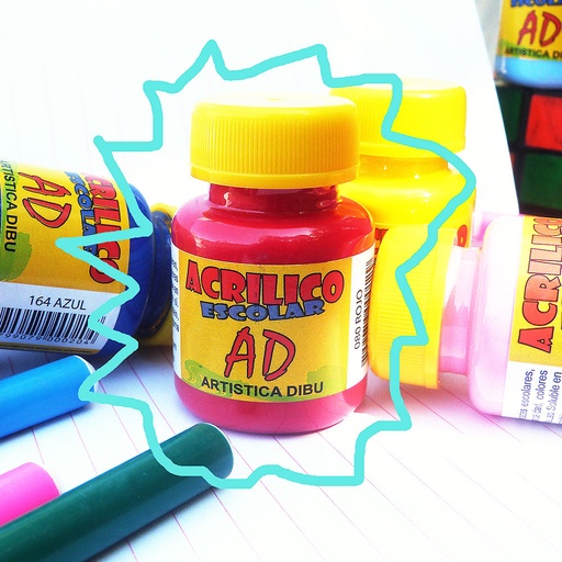 [058732-086] ACRILICO ESCOLAR AD 40ML COLOR MAGENTA