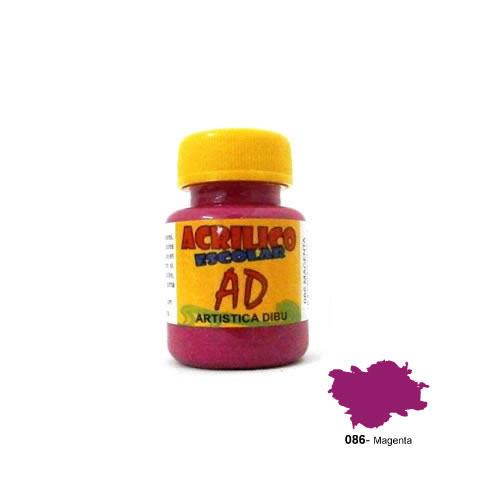 [058732-086] ACRILICO ESCOLAR AD 40ML COLOR MAGENTA