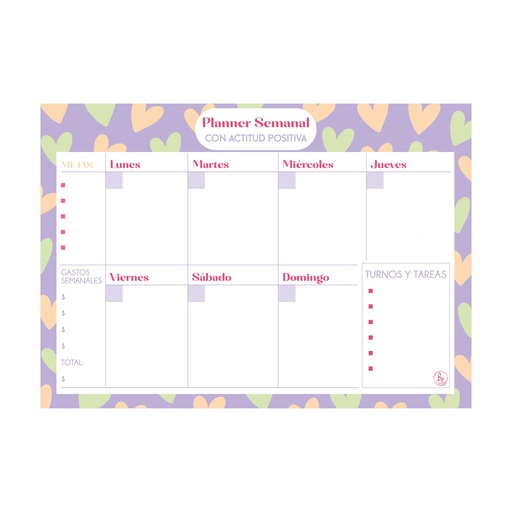 [8017] PLANNER ORGANIZADOR SEMANAL RY A4