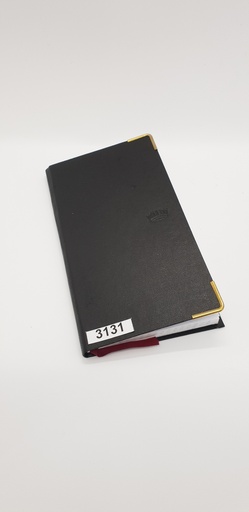 [3131] AGENDA NIVEL 10 16X8.5 SV CUERO PAPEL CON ESQUINEROS DORADOS