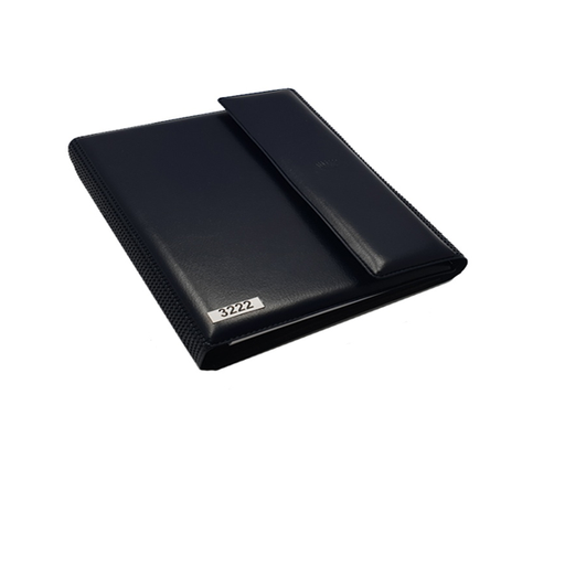 [3222] AGENDA NIVEL 10 TOP CON ANILLO Y ABROJO SIMIL CUERO