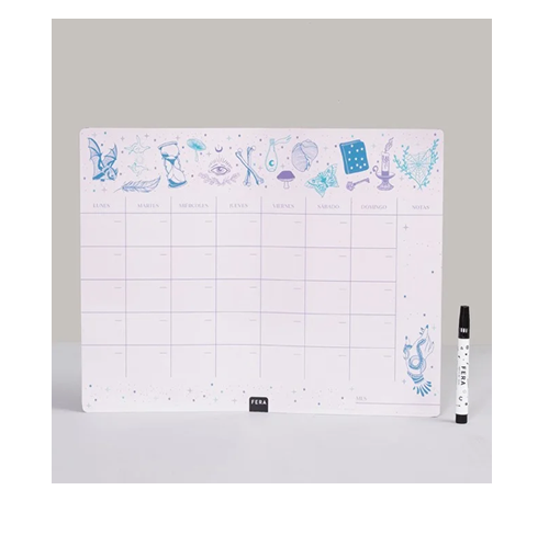 [0658-02444] PLANNER IMANTADO FERA NOTAS ESOTERICO + MARCADOR