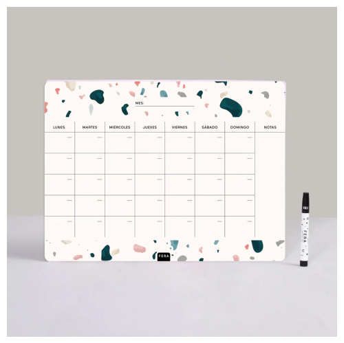 [7798196175901] PLANNER IMANTADO FERA MES TERRAZO + MARCADOR