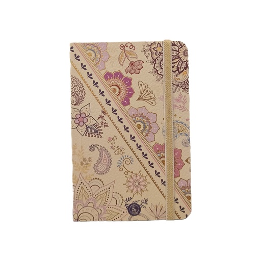 [1008] LIBRETA RY CON ELASTICO 9.5x14.5cm 80 HOJAS RAYADAS ECO CHIC 1008