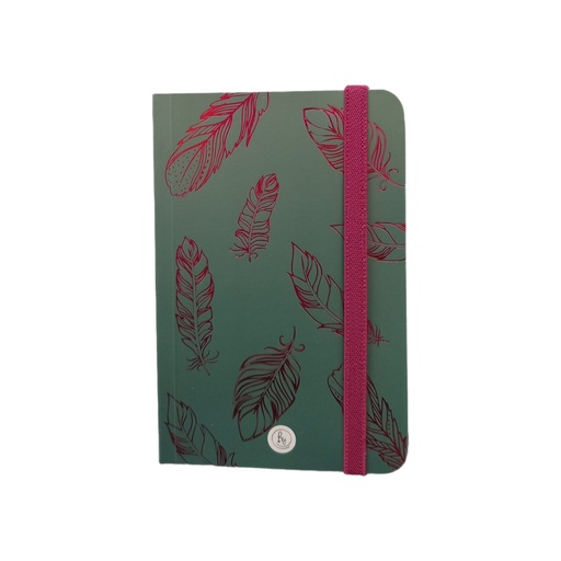 [1009] LIBRETA RY CON ELASTICO 9.5X14.5 80 HOJAS RAYADAS METAL 1009