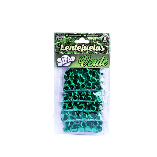 [0669-01117] LENTEJUELAS COLOR X5 VERDE