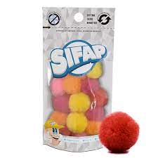 [5017] POMPONES SIFAP SURTIDO FLUO X20