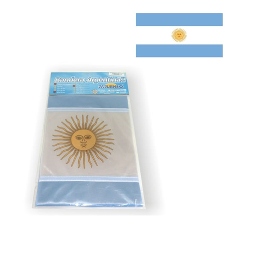 [1103] BANDERA ARGENTINA NUEVO MILENIO CON SOL 60X96
