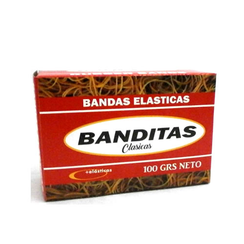 [CB100] BANDAS ELASTICAS BANDITAS CAJA X100G