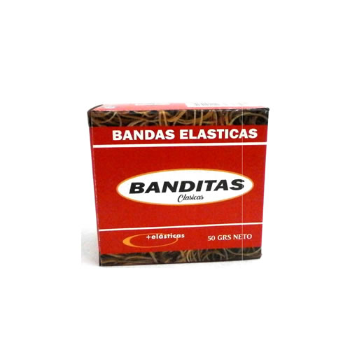 [CB050] BANDAS ELASTICAS BANDITAS CAJA X50G