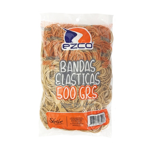 [608502] BANDAS ELASTICAS EZCO BOLSA X 500G LARGA Y FINA