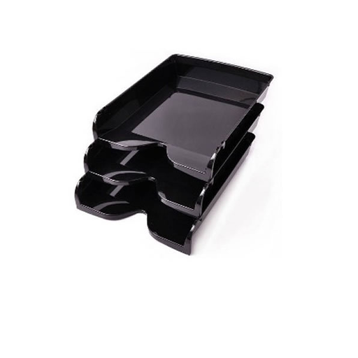 [801NG] BANDEJA PAPELERA PIZZINI 1 PISO X3 NEGRO 801NG