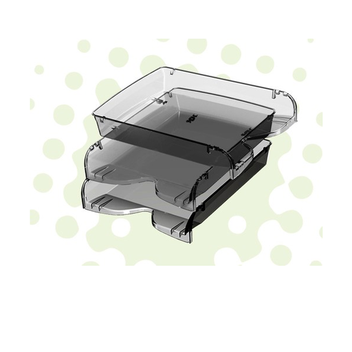 [801CR] BANDEJA PAPELERA PIZZINI 1 PISO X3 CRISTAL 801CR