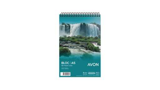 [100063] BLOCK AVON A5 80 HOJAS LISO