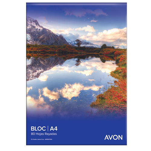 [100020] BLOCK AVON A4 PERFORADO 80 HOJAS RAYADO