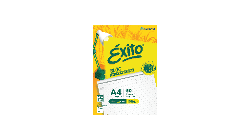 [102887] BLOCK EXITO PEGADO A4 80 HOJAS RAYADO