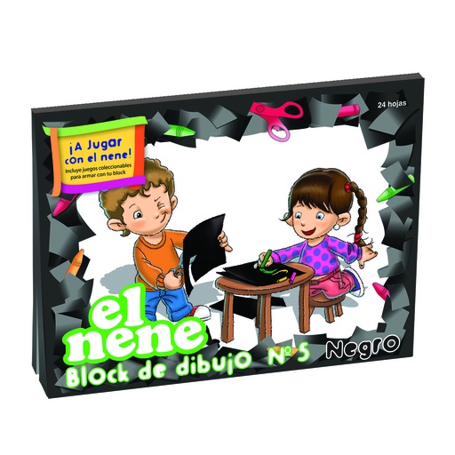 [210534] BLOCK EL NENE Nº5 24 HOJAS NEGRO