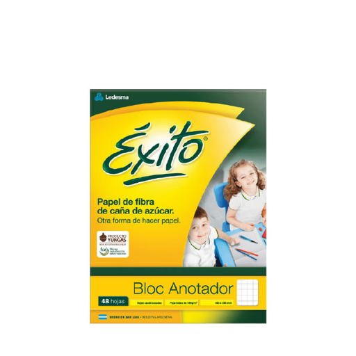 [102595] BLOCK EXITO 155X205 ANOTADOR X48H CUADRICULADO DISCONTINUO