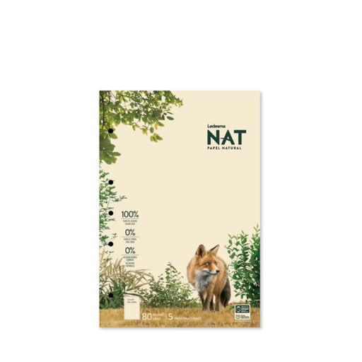 [104978] BLOCK LEDESMA NAT PEGADO A4 80 HOJAS LISO