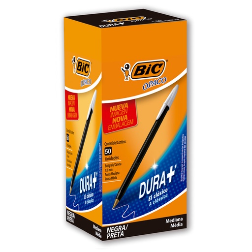 [861846] BOLIGRAFO BIC OPACO 1.0 X50 NEGRO