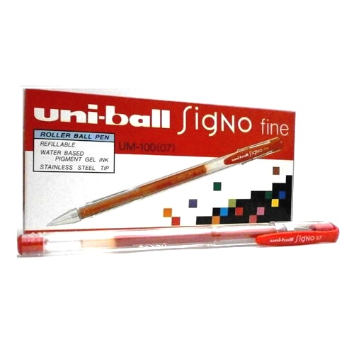[UB SIGNO] BOLIGRAFO UNI SIGNO GEL COLOR ROJO