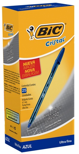[902488] BOLIGRAFO BIC CRISTAL 0.7 X 25 AZUL