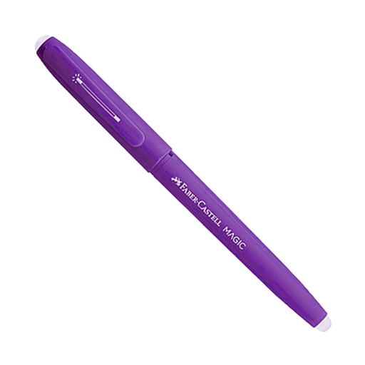 [347337] BOLIGRAFO FABER BORRABLE MAGIC VIOLETA X12 TINTA AZUL PROMO