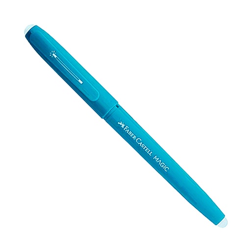 [347347] BOLIGRAFO FABER BORRABLE MAGIC CELESTE X12 TINTA AZUL PROMO