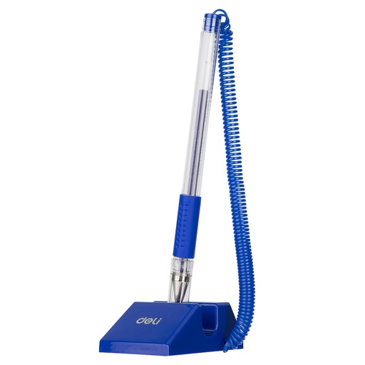 [E6791A] BOLIGRAFO DELI CON CORDON PARA MOSTRADOR GEL AZUL