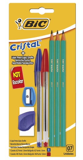 [9040691] KIT ESCOLAR BOLIGRAFO X2 + LAPIZ GRAFITO X3 LIQUIDACION