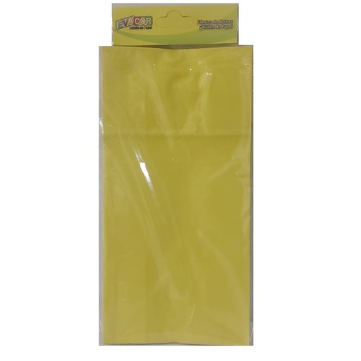 [FB3AMA] BOLSA SOUVENIR EVACOR 12x25x7cm X 10 UNIDADES AMARILLO