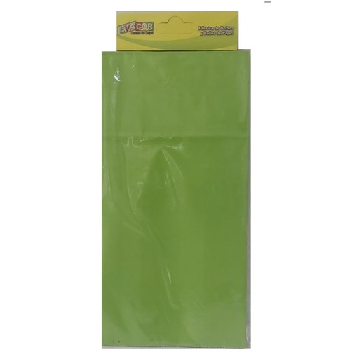 [FB3VER] BOLSA SOUVENIR EVACOR 12x25x7cm X 10 UNIDADES VERDE MANZANA