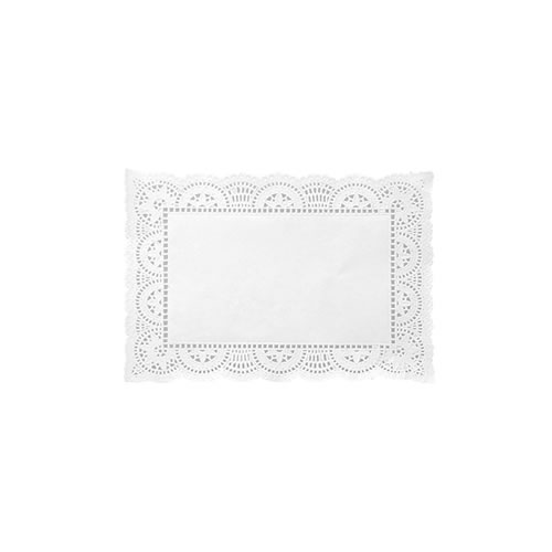[0693-00080] BLONDA DE PAPEL CALADA 18X25CM BLANCA X100 LIQUIDACION