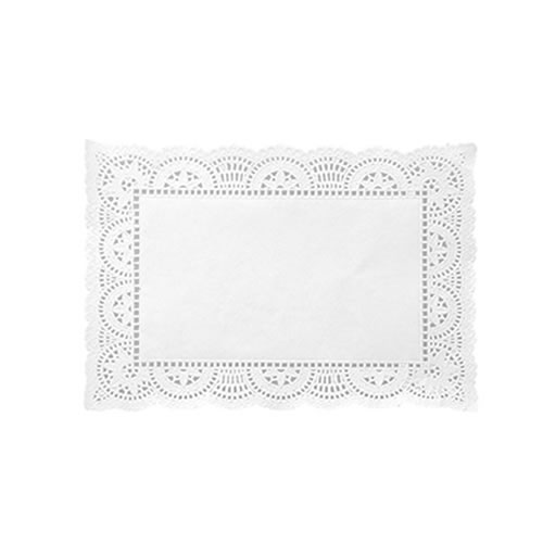 [0693-00081] BLONDA DE PAPEL CALADA 21X27CM BLANCA X100 LIQUIDACION