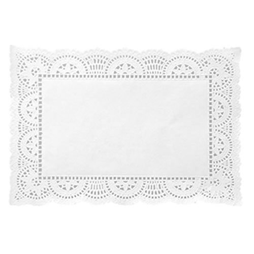[BC2632] BLONDA DE PAPEL CALADA 26X32CM BLANCA X100 LIQUIDACION