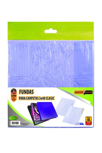 [5126] FUNDA PVC LAMA PARA CARPETA 3X40 X10