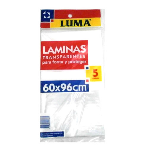 [32-101] LAMINAS POLIETILENO LUMA 96X60CM X5