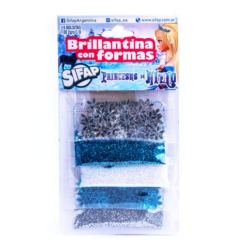 [PRINCESAS] BRILLANTINA SIFAP X5 PRINCESAS DE HIELO
