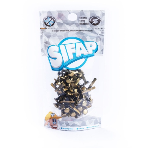 [2500600006] BROCHES DORADOS SIFAP Nº 6 X100