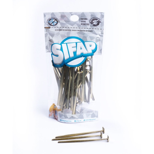 [2500600007] BROCHES DORADOS SIFAP Nº 7 X100