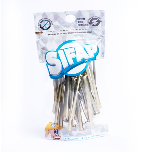 [2500600012] BROCHES DORADOS SIFAP Nº12 X100