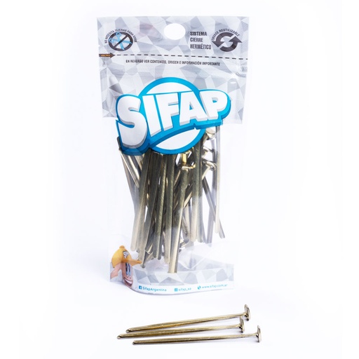 [2500600014] BROCHES DORADOS SIFAP Nº14 X100
