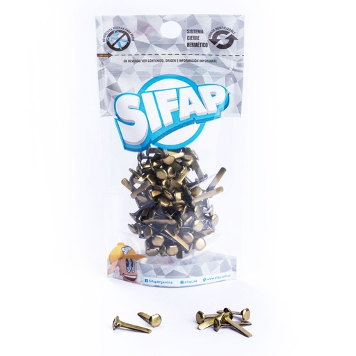 [2500600003] BROCHES DORADOS SIFAP Nº 3 X100