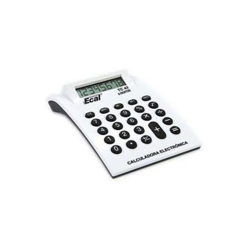 [TC43] CALCULADORA ECAL CHICA TC43 8DIG+1PILA DISCONTINUO