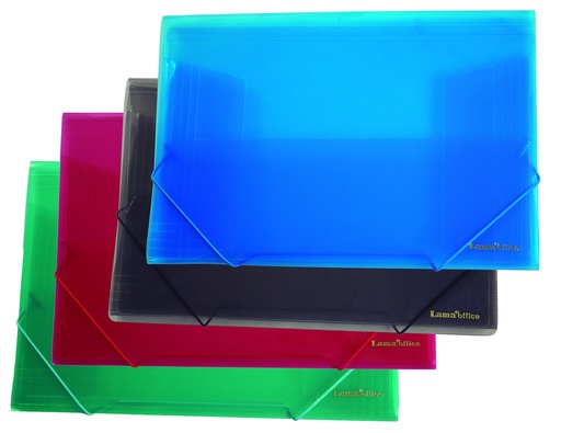 [PP02OF] CARPETA LAMA 3 SOLAPAS OFICIO TRANSLUCIDO SURTIDO