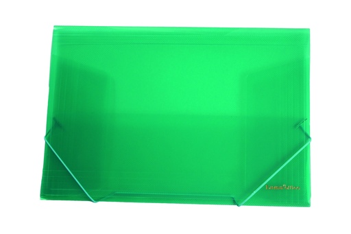 [PP02OFN] CARPETA LAMA 3 SOLAPAS OFICIO TRANSLUCIDO FUCSIA-VERDE